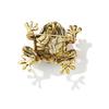 Fashion Retro Rhinestone Frog Brooches For Women Clothing Coat Jewelry Accessries Gifts