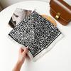 Leopard Print Small Silk Scarf Autumn Fashion Temperament Square Scarf Korean Version of High-end Versatile Scarf Women's Velvet Silk Scarf