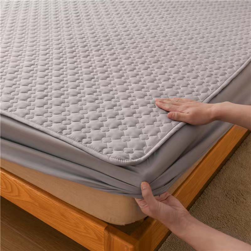 Gesteppter Matratzenbezug in Mutter-Kind-Qualität, antibakterieller und milbenhemmender Spannbettlaken, dicker All-Inclusive-Bettschutzbezug