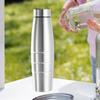 Stainless Steel Water Bottle Drink Single Wall for Women Men Cup Kettle Lemonade
