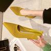 Women Pumps Summer Comfortable for Mesh Breathable Women Shoes  Triangle Heeled Party Stiletto Sexy Single High Heel Shoes Style