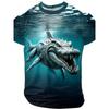 Retro Horror Skull Print Men's T-shirt Classic Summer Casual O-neck Short-sleeved Men's Fashionable Loose Oversized Top Women Clothing