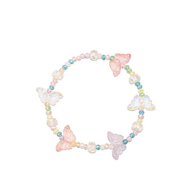 

ANENJERY браслет из бисера и бабочки, ожерелье для женщин, новый дизайн, милое женское ожерелье