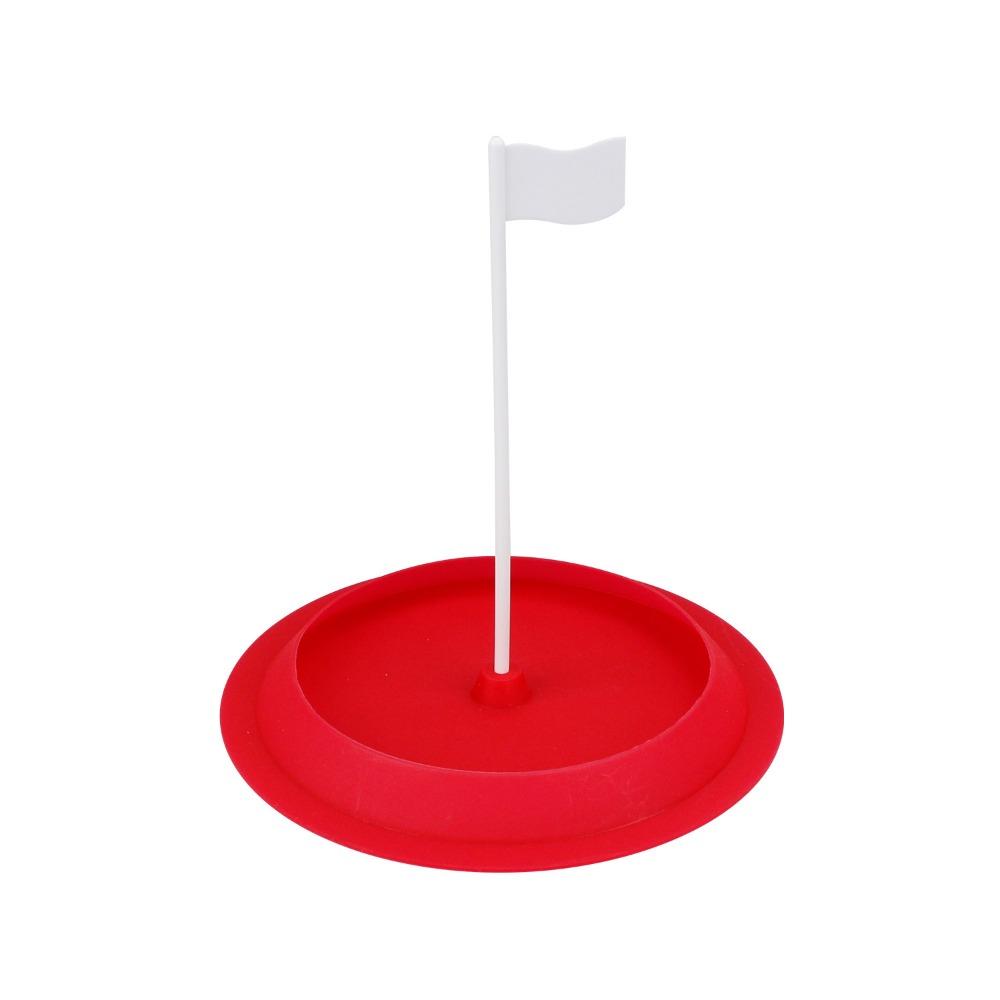 

Training Equipments Golf Putting Trainer Hole and Flag Putter Green Cup Office Home красный