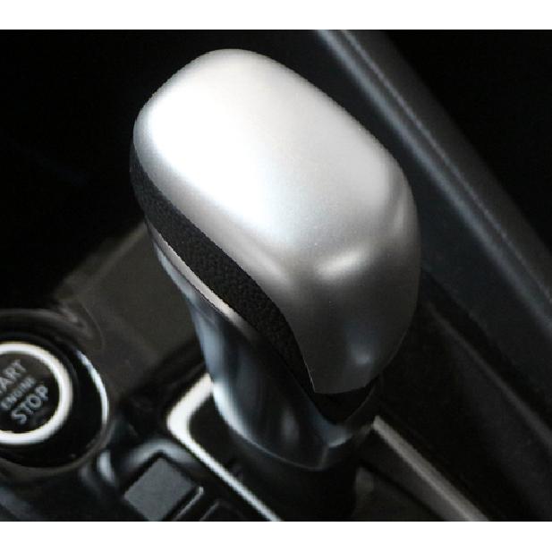 Gear Shift Knob Lid Cover Trim For 2016- Nissan Kicks 1pcs Matte Silver