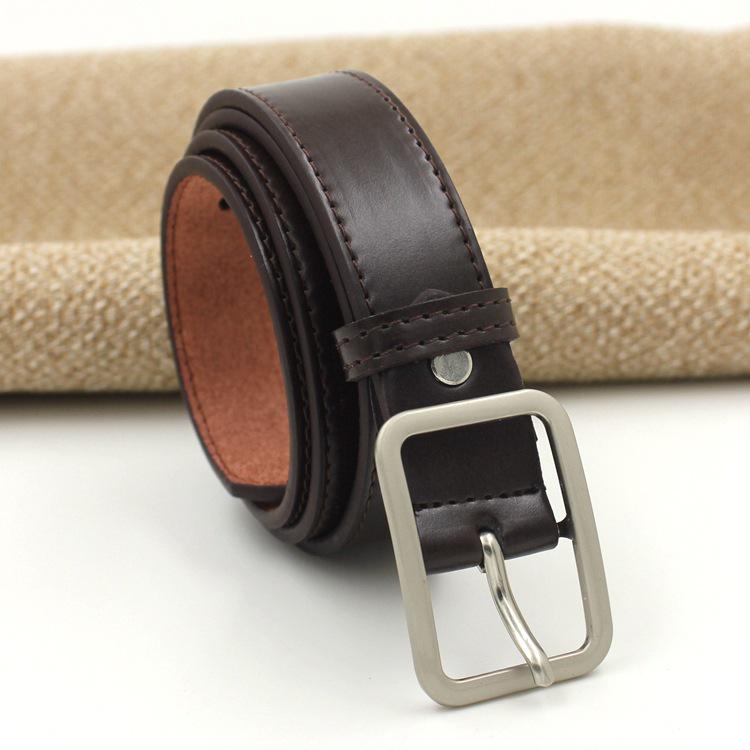 

Стильный джинсовый ремень с японской игольчатой пряжкой 100-135 CM темный кофе