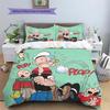 Popeye the Sailor3 Pattern Bedding Quilt Set  Home Decoration  Gift (1 * Duvet Cover + 2 * Pillowcase  Without Core)