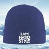 I AM HARD STYLE White Letters Unisex Women Unisex Knitted Hat Beanie Pullover Cap Winter Thermal Warm Christmas Outdoor Cycling Hik