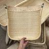 Handmade Bamboo-Edged Willow Winnowing Basket: Open, Hole-Free Design In Various Sizes for Agricultural Use & Rattan Storage.
