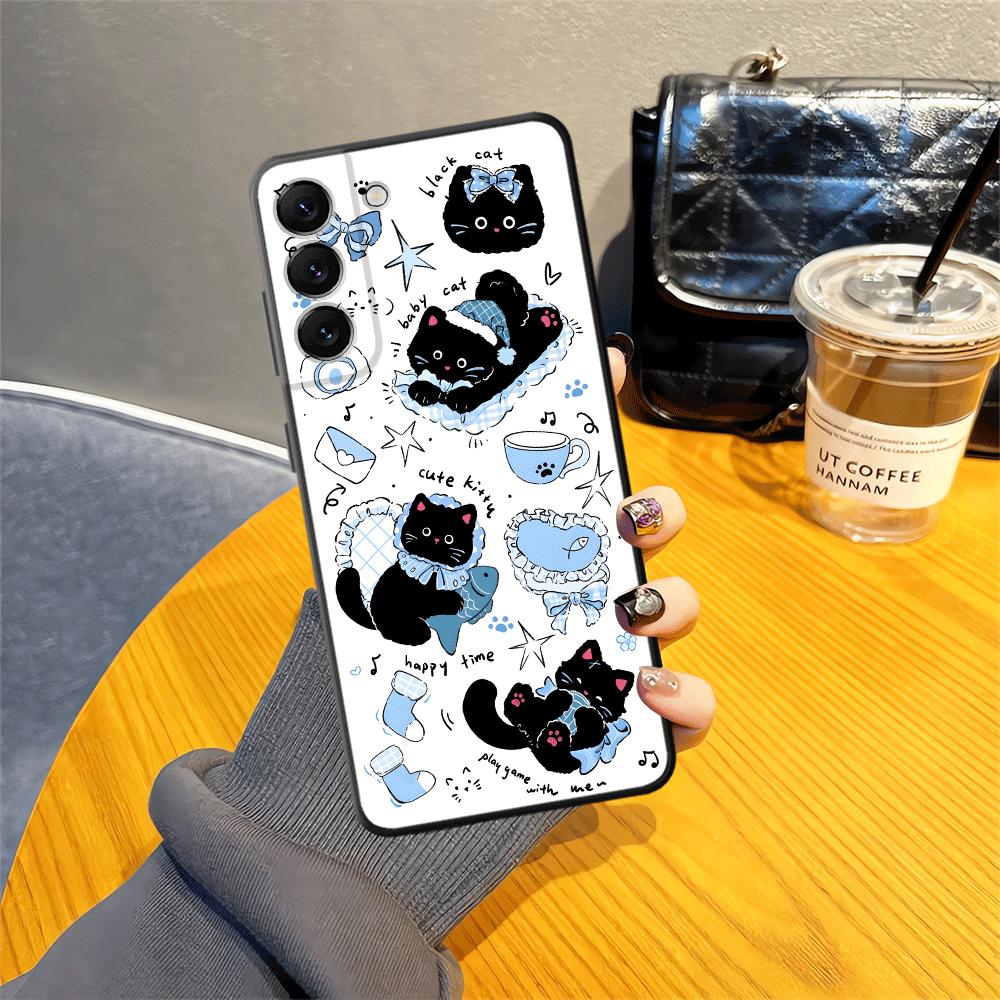 

Чехол для телефона Samsung Galaxy A25 A16 A52 A36 A73 A51 A06 A50 A57 A15 A23 A13 A55 A41 A05 A70 A53 A17 A37 A12 Мультяшный кот Galaxy A14