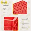 Zhongjing Thickened Red Plastic Turnover Storage Box