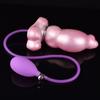 Weiches Silikon aufblasbarer Analplug Analdilatator weiblicher Masturbator Dildo Sexspielzeug realistischer Penis großer Schwanz