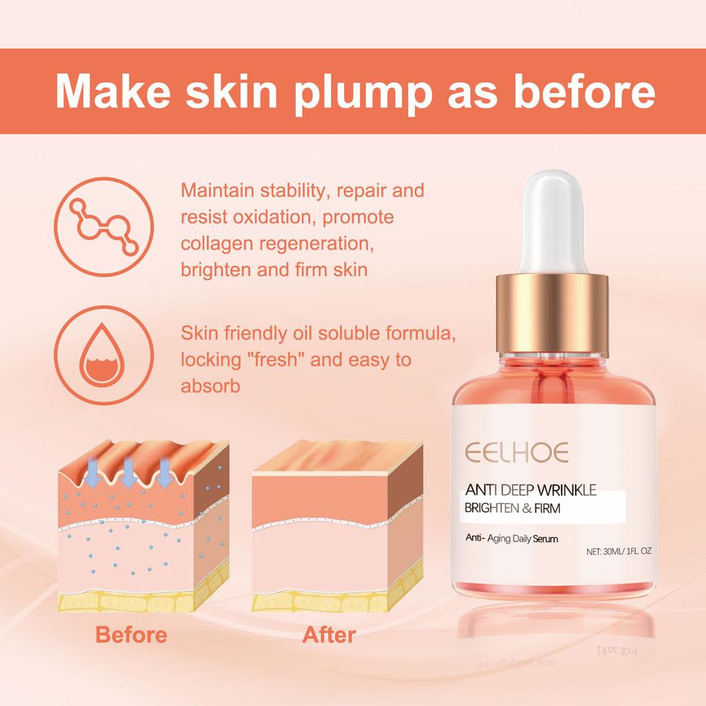 EELHOE Rose Oil VC Moisturizing Essence Face Firming Hydration Anti-Wrinkles Aging Wrinkles Headlines