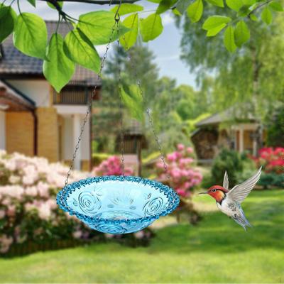 Baignier De Birds Hanging Outdoor Birdfeeder STUME Decorative Capacity 9 Inch Bird Battle for