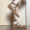 Blue Cabinet Version~ Pointed Flat Bottom Inner Height Increase Casual Mary Jane Shoes Women's Brown Rivets One Word with Shallow Mouth Single Shoes