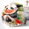 1pc Panda Eating Watermelon Automatic Opening and Closing Umbrella - Lightweight 3-Fold Design, Suitable for Fans, Travel, Daily Use - Official Produc