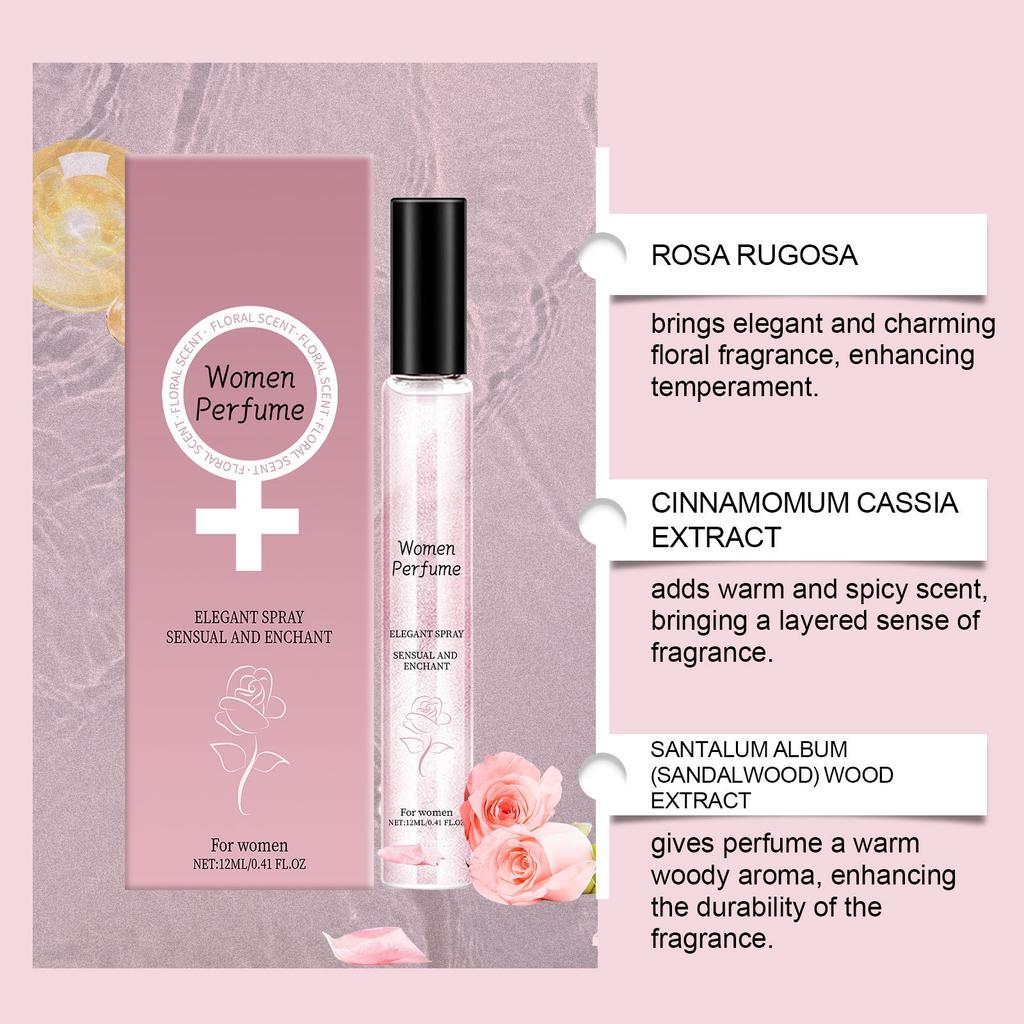 Light Floral Charm Perfume Desert Rose Women's Perfume Long-lasting Light Elegant Fresh Floral Perfume 12ml