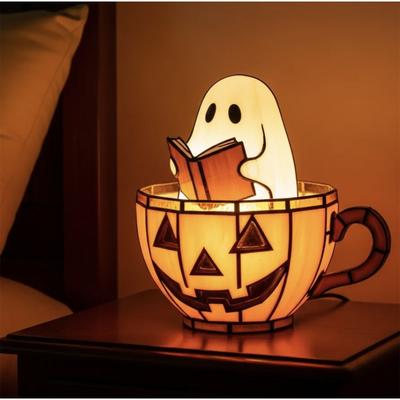 Reading Book Lamp,  Reading Book Light, Adorable Reading Night Light Halloween Decor, Halloween Readers Bookish Light Gift For Book Lover