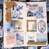 30Pcs Student Stationery Decorative Stickers DIY Washi Stickers Fashion Scrapbooking Sticker
