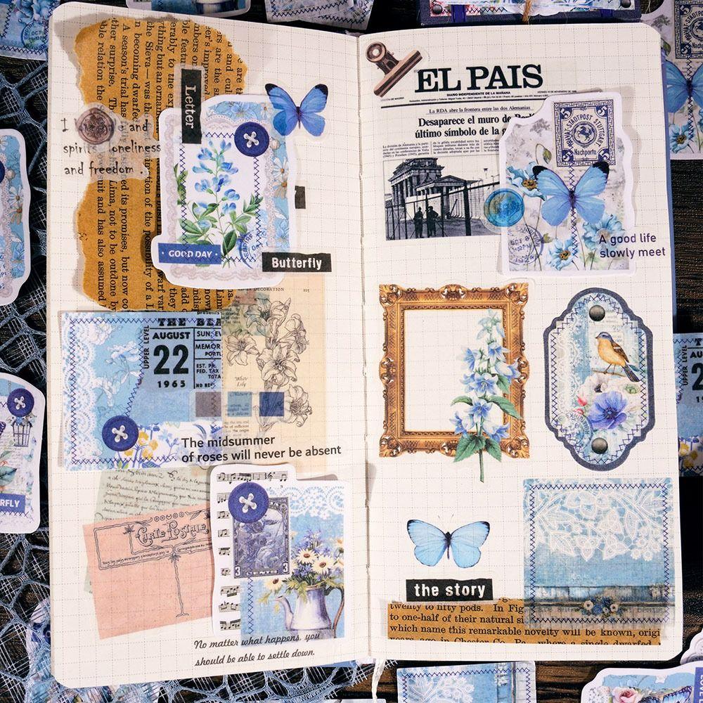 30Pcs Student Stationery Decorative Stickers DIY Washi Stickers Fashion Scrapbooking Sticker