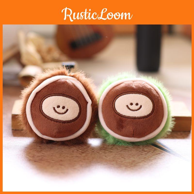 Plush Chestnut Keychain Doll Pp Cotton Stuffed Bag Pendant Gift For Kids Teens