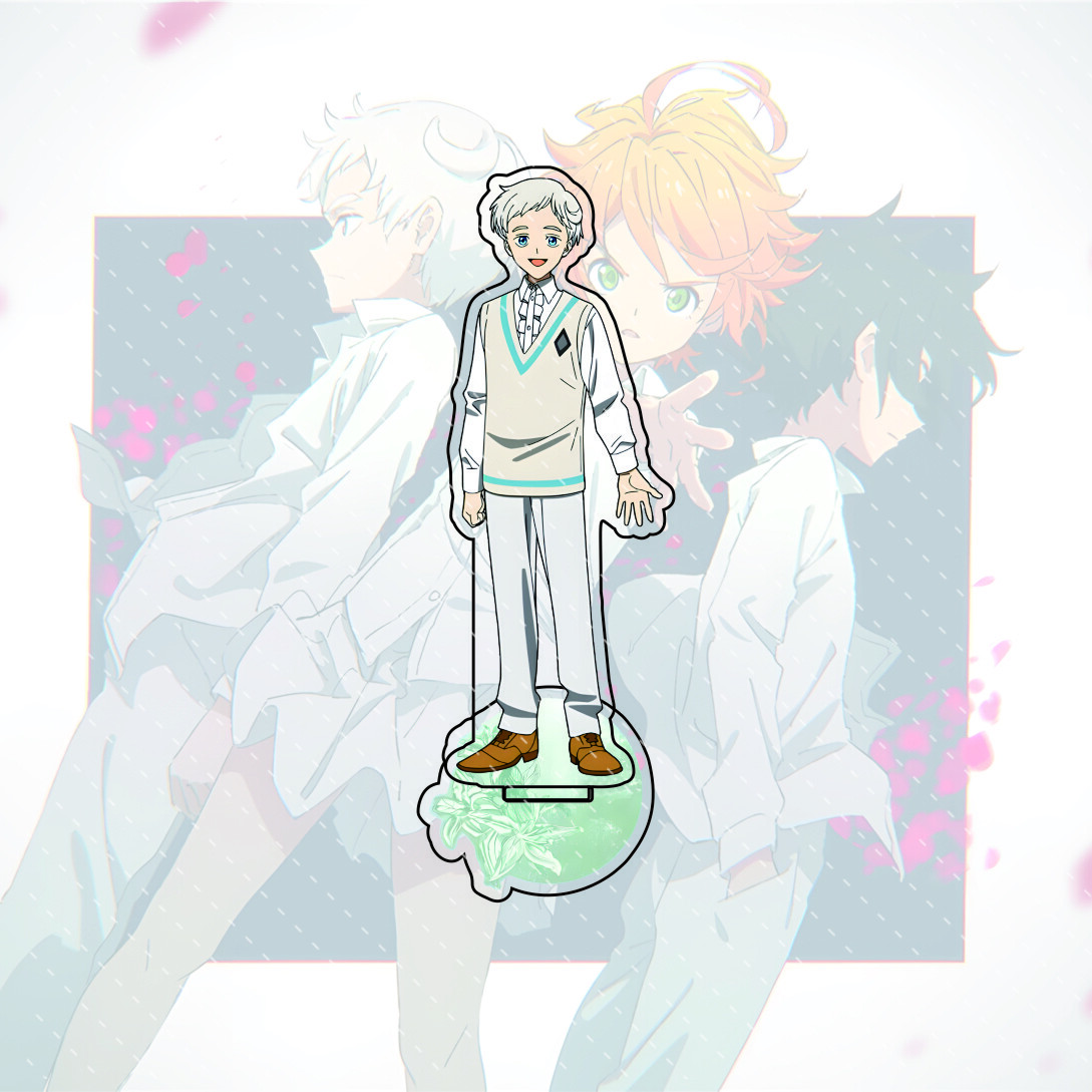 

The Promised Neverland anime character display stand, 15CM acrylic material, model display board, collectible edition. 15 cm