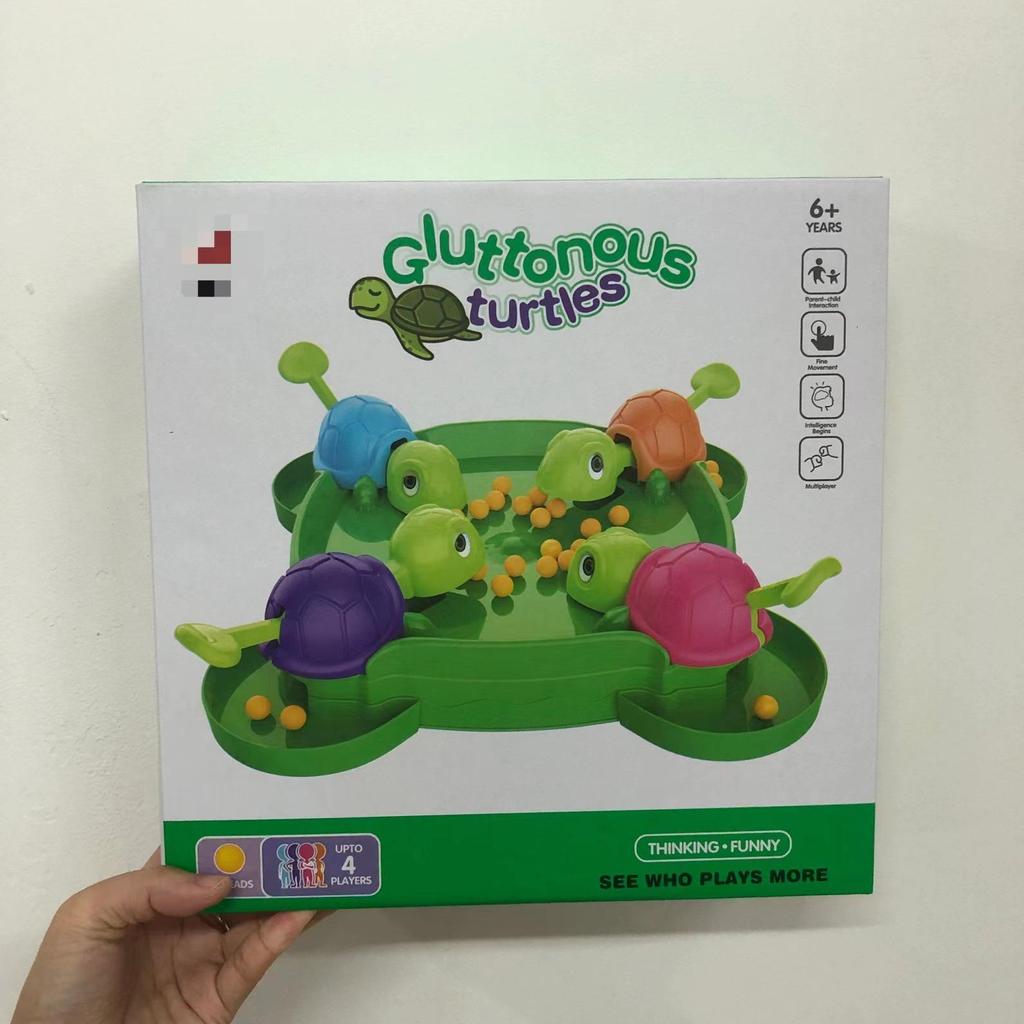 Turtle Munching Bean joc cu minge: Jucărie educativă interactivă părinte-copil