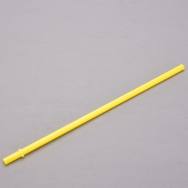 7Mm Aperture Straw 37 Color Solid Color Plastic Cup Accessories Pp Straw Non-Disposable Straw With Ring