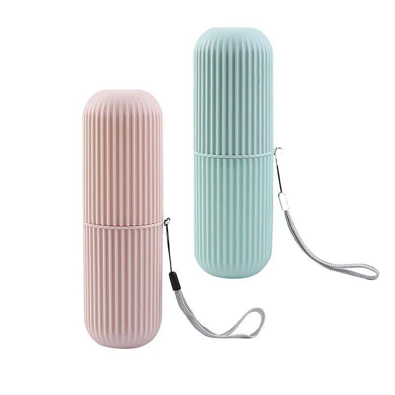 Travel Portable Toothbrush Cup Bathroom Toothpaste Holder Storage Case Box Organizer Travel Toiletries Storage Cup New Creative