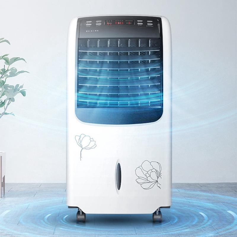 Air Condition Fan 8L Large Tank Indoor Room Remote Control 2000/80W Power Saving Mobile Water Air Cooler/Heater Sleep Timer 220V