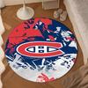 Canadiens Hockey Team Round Rug for Livingroom,Bedroom, Palyroom, Chair Rug, Area rug, Circle Carpet, Large Size Decor Fan Christmas gift