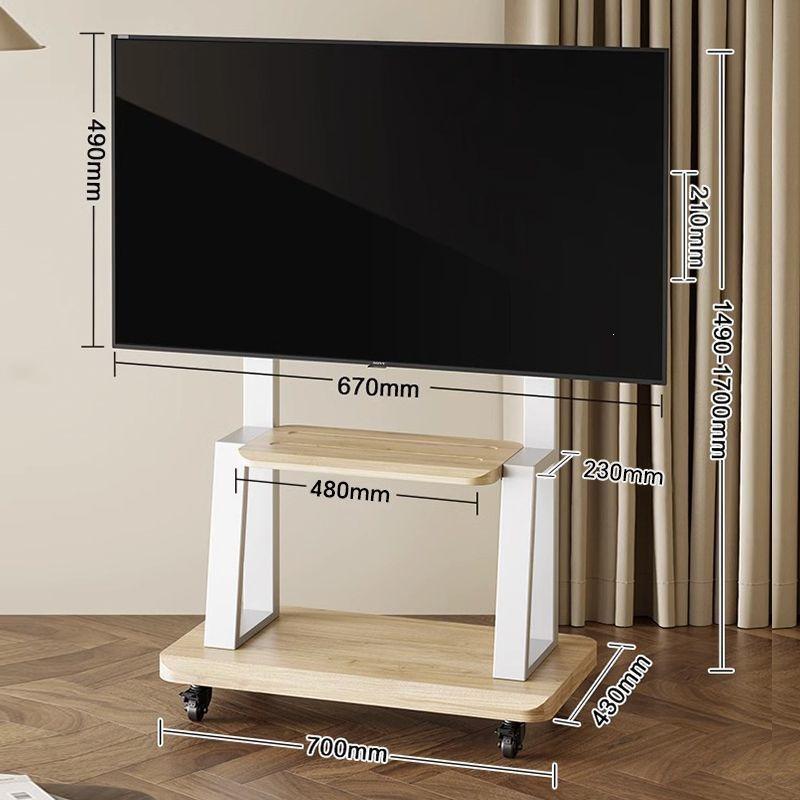 Floor-Standing TV Stand with Wheels for 55-120 Inch Screens