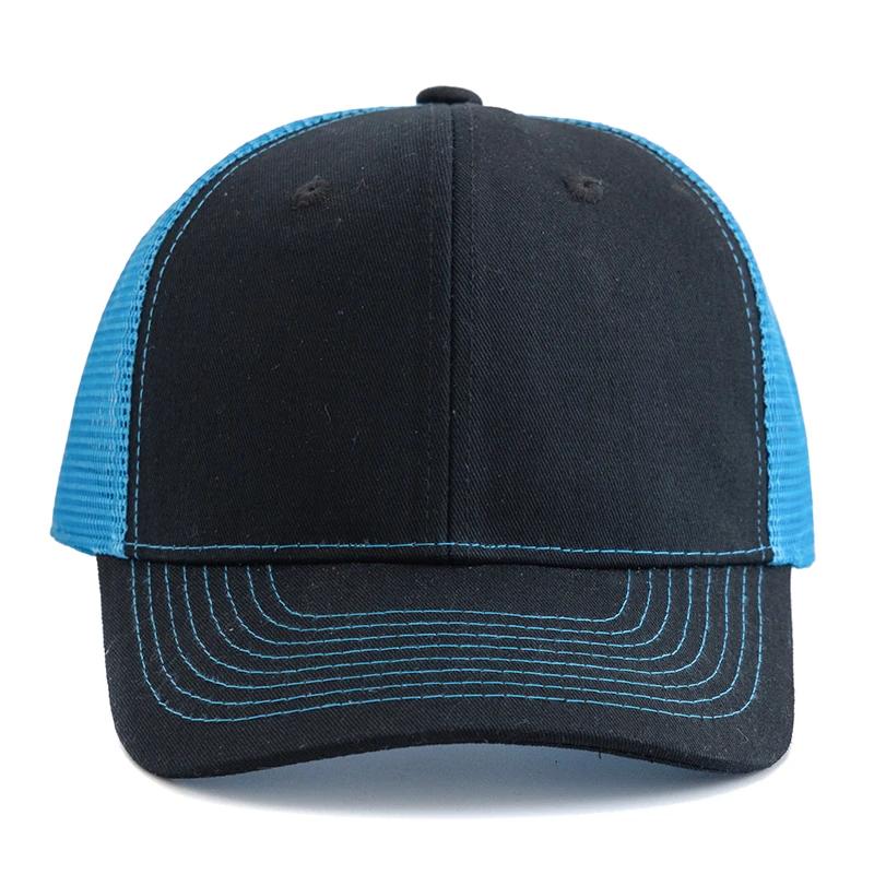 Unisex Two Tone Cap Curved Brim Style Trucker Hat Men & Women Casual Outdoor Breathable Summer Cap