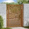 VidaXL Garden Gate Steel Weatherproof Cross Design, Fence Gate, Outdoor Gate, Metal Gate, 4101005