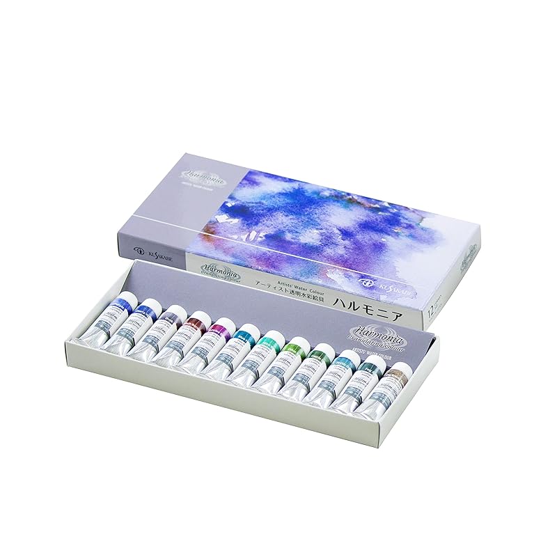 

KUSAKABE transparent watercolor paint harmonia 12 color set 10ml (No. 4)