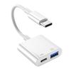 2in1 Type C USB Charging OTG Adapter HUB Splitter Converter For PD Laptop