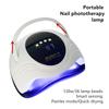 268W Modern1 UV Gel Nail Lamp LED Nail Dryer LCD Display Ice Lamps Curing Gel Polish Two Hands Lamp 69pcs Beads  With Fan