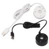 Mist Maker Fogger Mist Maker Mist Maker USB Colorful LED Lights 5V Sound Fountain Atomizer for Pond Rockery Fish Sink