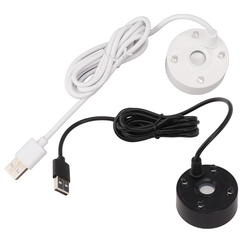 Mist Maker Fogger Mist Maker Mist Maker USB Colorful LED Lights 5V  Sound Fountain Atomizer for Pond Rockery Fish  Sink