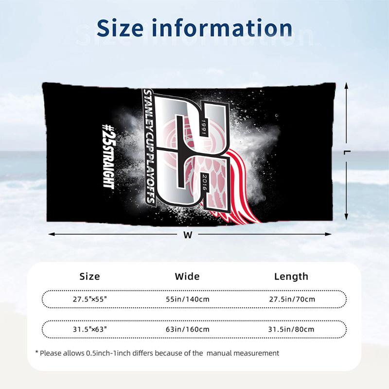 Detroit Red Wings Beach towels also serve as bath towels summer essential a musthave for the outdoors the beach and the pool
