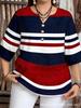 Women's Plus Size Striped Print T-shirt - Spring/Summer Fashion