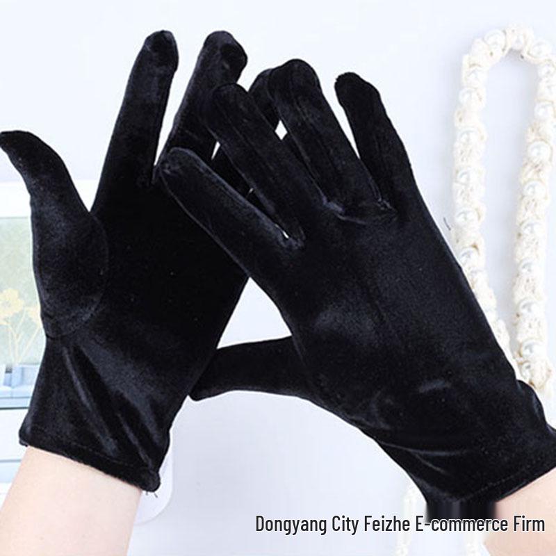 Unisex Gold Velvet Gloves for Autumn/Winter: Sports, Cycling & Driving Warmth