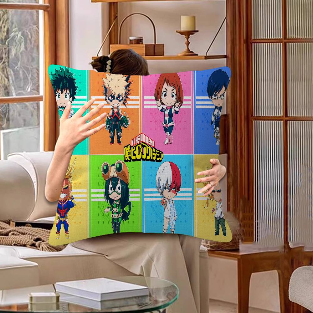 My AnimeHero A-Academia Personalized Pillow Cover Kids Bedroom Wild Party Decor Pillowcase kid Birthday shower Gift