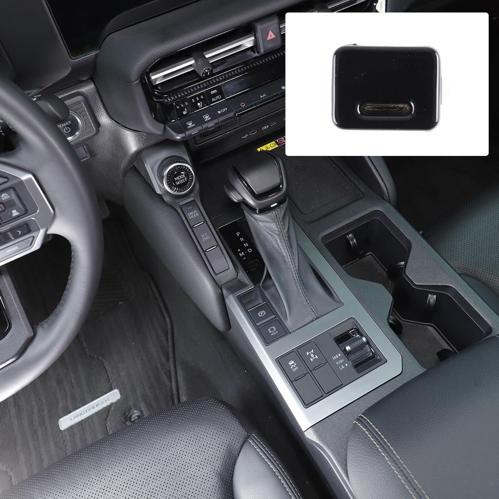 Glossy Black Shift Lock Release Trim For Toyota Land Cruiser Prado LC250 24+
