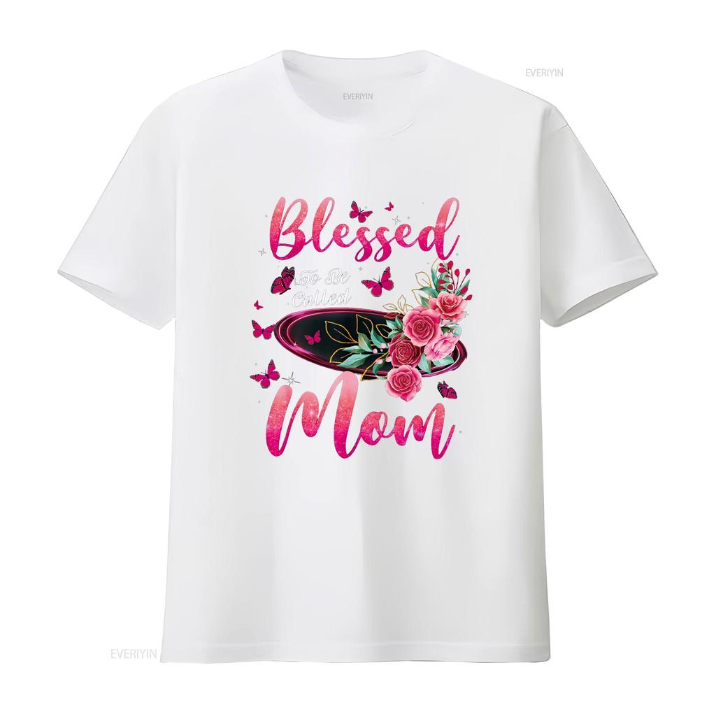 Blessed To Be Called Mom Cute Mothers Day T Shirt vintage Washed Breathable Unisex homme streetwear graphic Stylish Casual