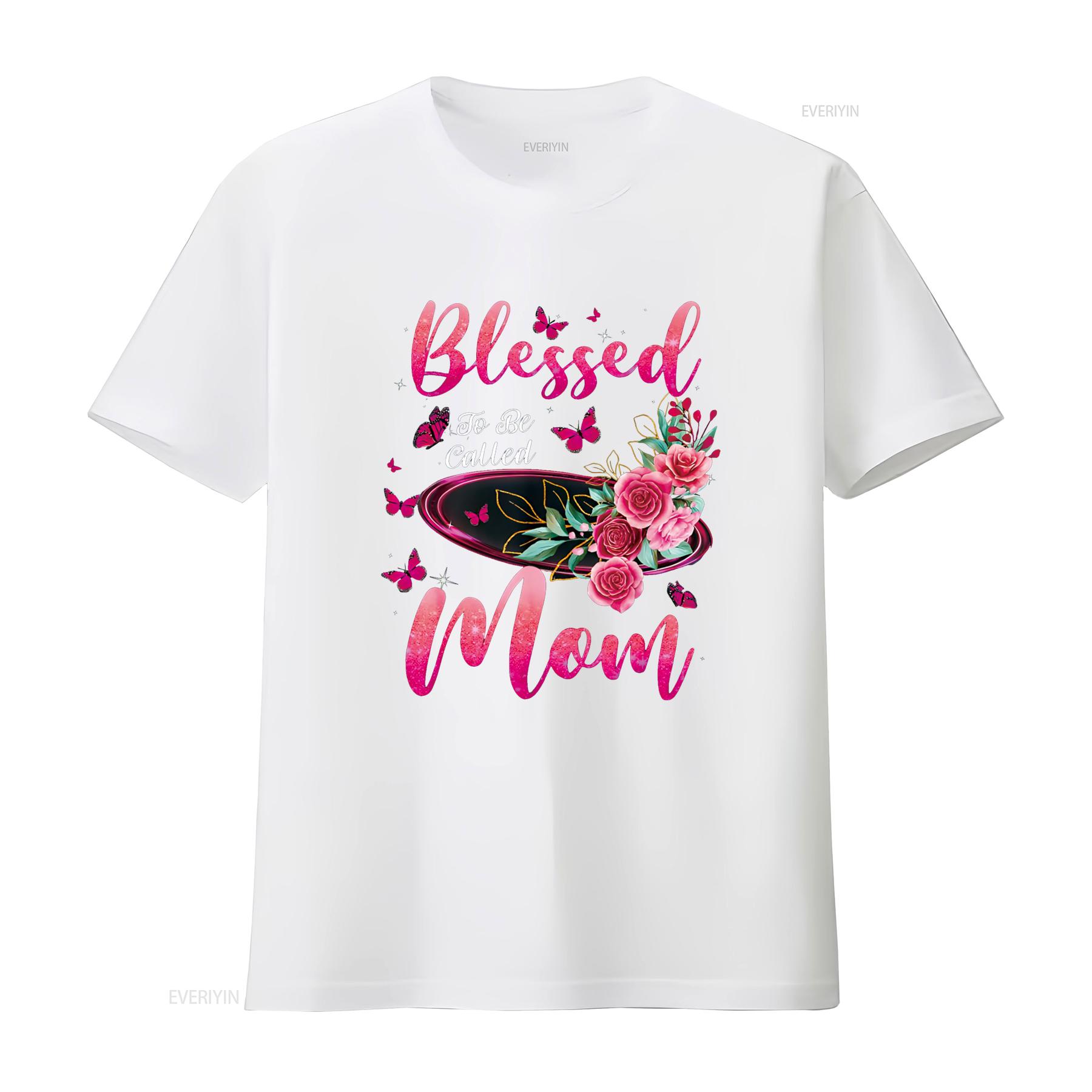 

Blessed To Be Called Mom Cute Mothers Day T Shirt vintage Washed Breathable Unisex homme streetwear graphic Stylish Casual S