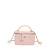 Women Elegant Plaid Chain Crossbody Bucket Bag Daily Fashion Shoulder Handbag
