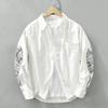 Japanese Style Patchwork Printed Shirts Streetwear Fashion Tops for Men Dropped Shoulder Sleeve Casual Shirt Spring Fall 100 Cotton Clothing