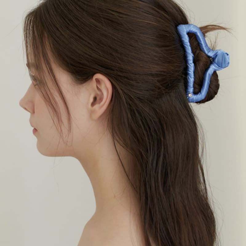 

KINDABABY basic middle hair claw - blue blue