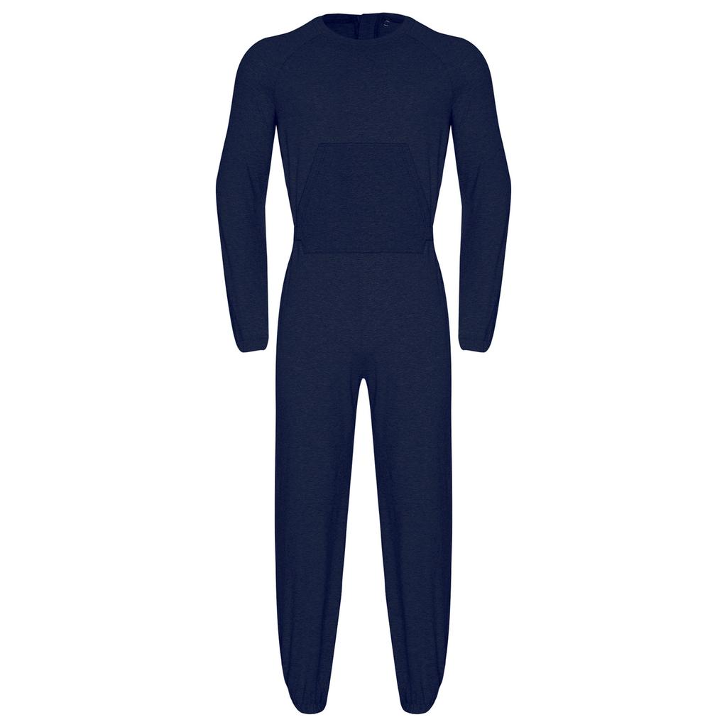 Kombinezon Adaptacyjny Damski Męski Długi Rękaw Elastyczne Mankiety Design Zapobiegający Rozbieraniu Plecy Specjalne Potrzeby Osoby Starsze Wygodne Ubranie